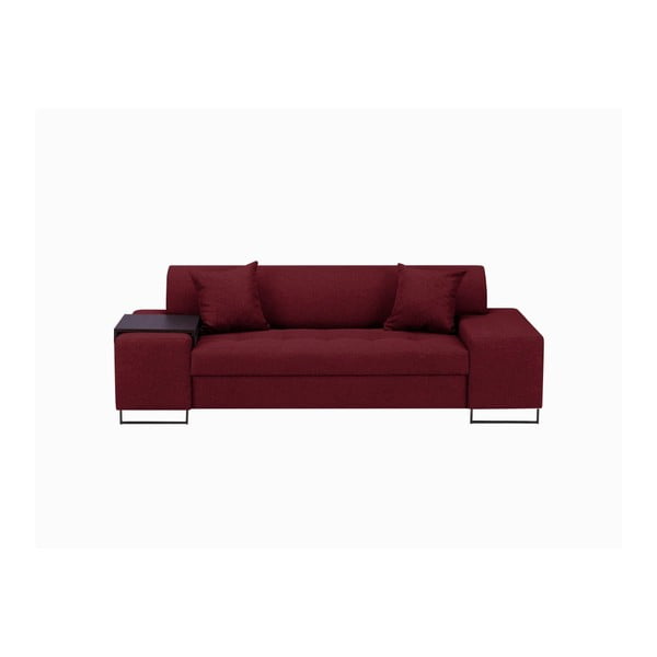 Rdeč kavč z nogami v črni barvi Cosmopolitan Design Orlando, 220 cm