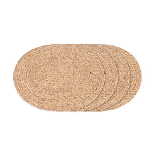 Pogrinjki v kompletu 4 ks iz jute 35x45 cm Bombay – House Nordic