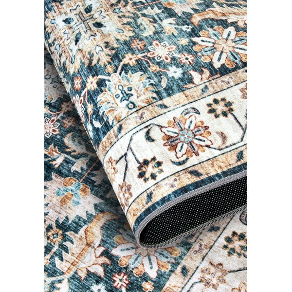 Modra preproga 80x150 cm Saveh Blue Cream – Elle Decoration-image-3