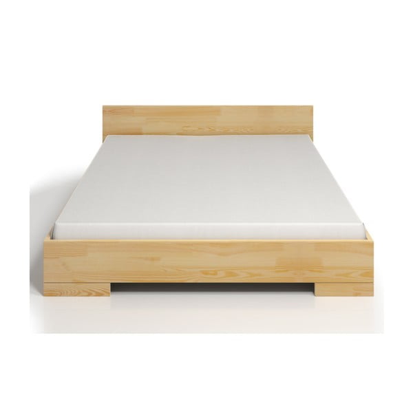 Dvoposteljna postelja iz borovega lesa s shrambo SKANDICA Spectrum, 180 x 200 cm