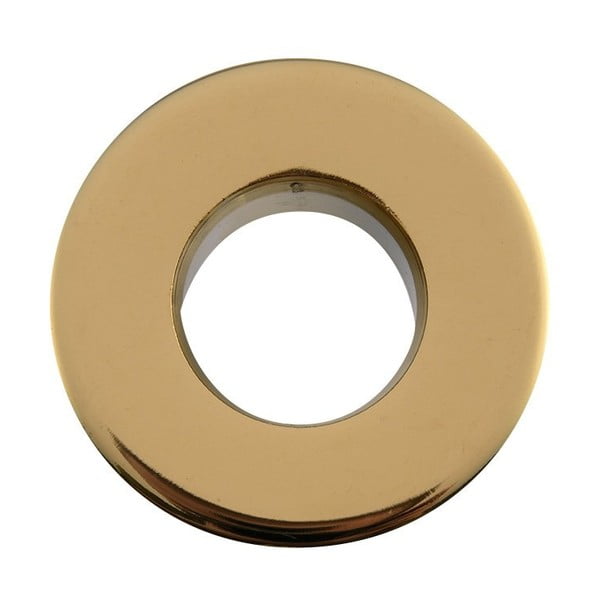 Kovinska rozeta za preliv umivalnika v zlati barvi ø 3 cm – Sapho