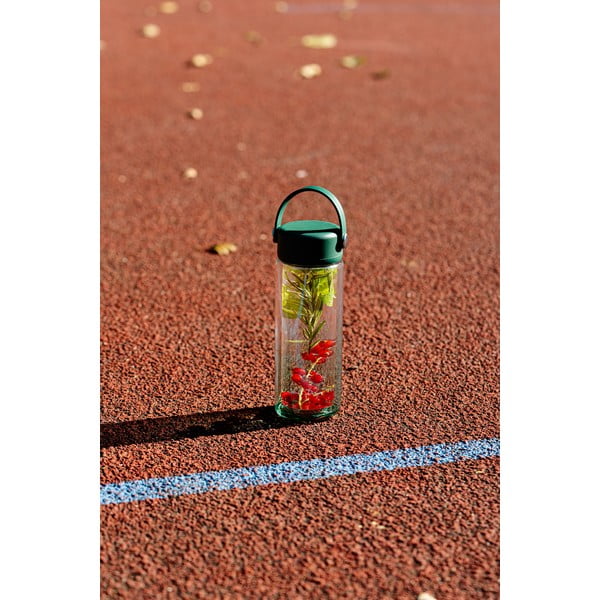 Rožnata steklena steklenica za vodo 350 ml Fuori – Vialli Design-image-1