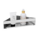 Kotna kopalniška polica iz nerjavečega jekla v mat srebrni barvi z namestitvijo brez vrtanja Genova – Wenko