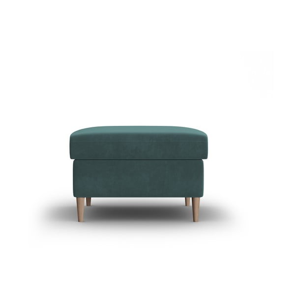 Modrozelen žameten tabure Kyoto – Cosmopolitan Design