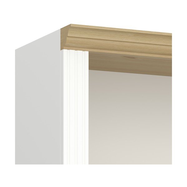 Bela knjižna omara v borovem dekorju 82x189 cm Nola - Tvilum-image-1