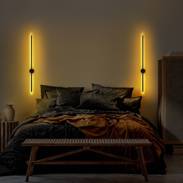 Črna LED stenska svetilka Sword – Opviq lights-image-4