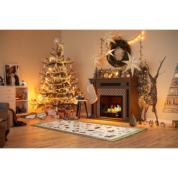 Zelen tekač z božičnim motivom iz mešanice bombaža 80x200 cm Toy's Delight Green Christmas – Villeroy&Boch-image-1