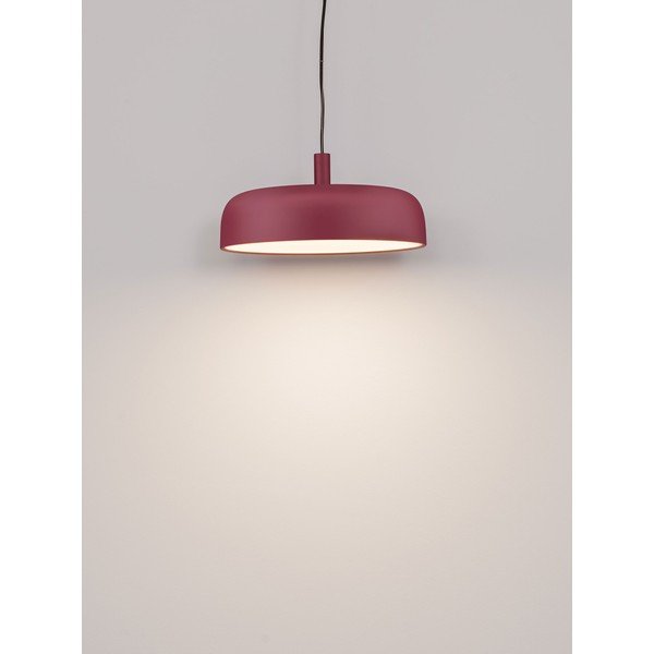 Bordo rdeča aluminijasta LED zatemnitvena viseča svetilka ø 40 cm Noelia – Nova Luce-image-4
