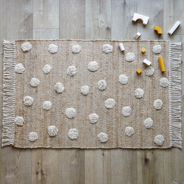 Ročno izdelana preproga iz jute in bombaža Nattiot Nop, 100 x 150 cm-image-3