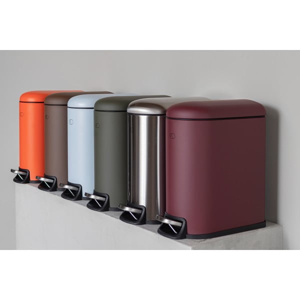 Temno zelen kovinski koš za smeti s pedalom 5 l Mini Walther – Mette Ditmer Denmark-image-4