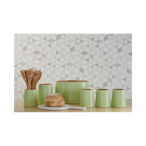 Zelena posoda za čaj s pokrovom iz bambusa Premier Housewares Fletcher, 800 ml-image-3