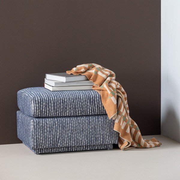 Prašno moder oblazinjen tabure Lou – WOOOD-image-1