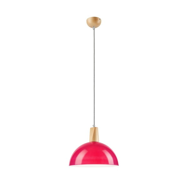 Roza viseča svetilka s steklenim senčnikom - LAMKUR