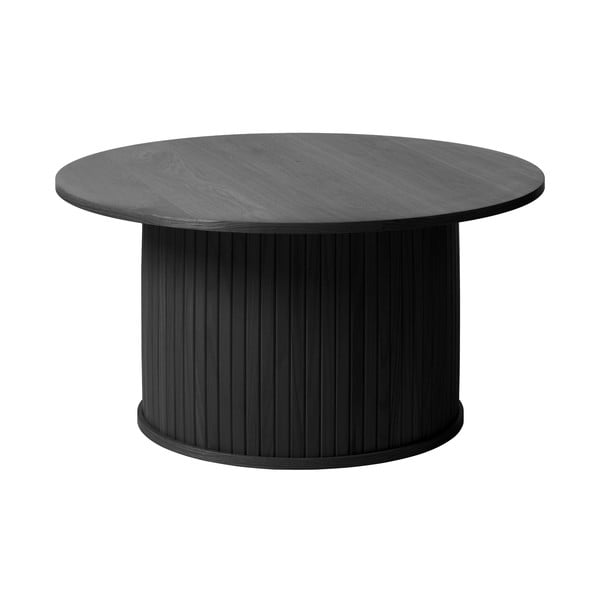 Črna okrogla mizica ø 90 cm Nola – Unique Furniture