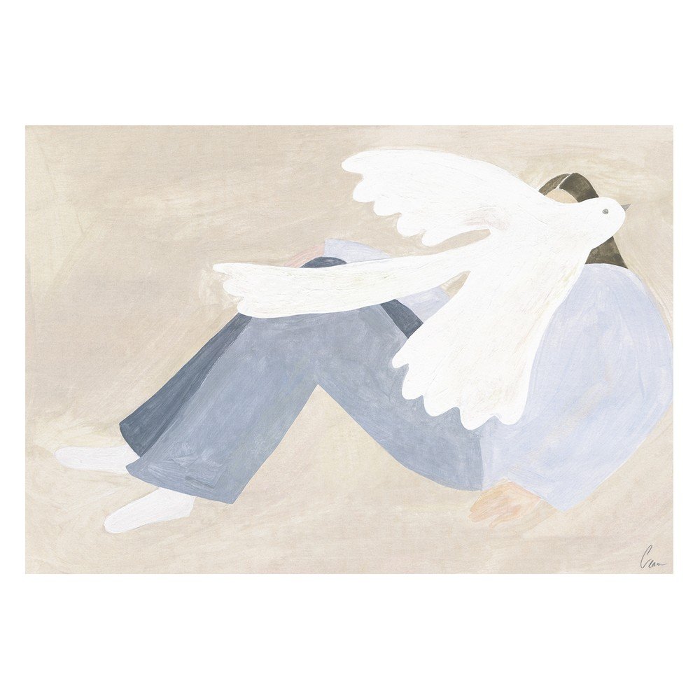Plakat 70x50 cm Bright Bird – Clara Schicketanz