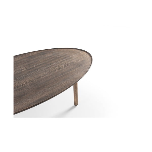 Rjava mizica iz masivnega hrasta 80x150 cm Mu – Gazzda-image-2