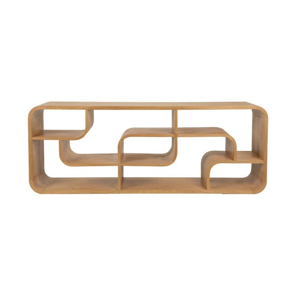 Regal iz masivnega hrasta v naravni barvi 60x160x35 cm Seven – Zuiver