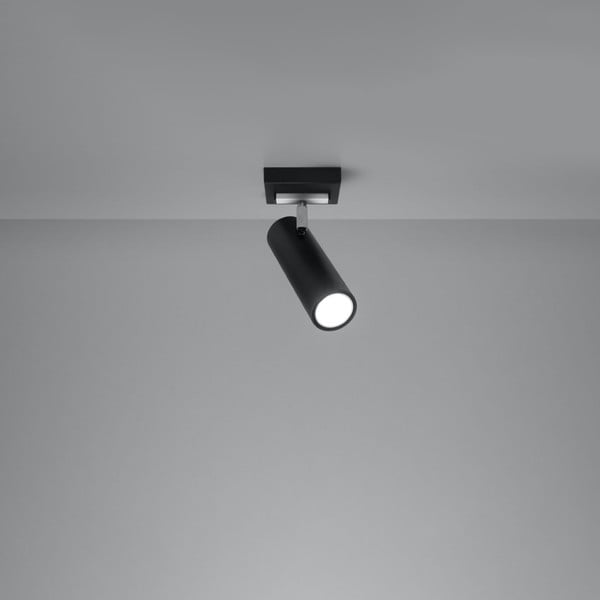 Črna stropna svetilka 8x8 cm Mira – Nice Lamps
