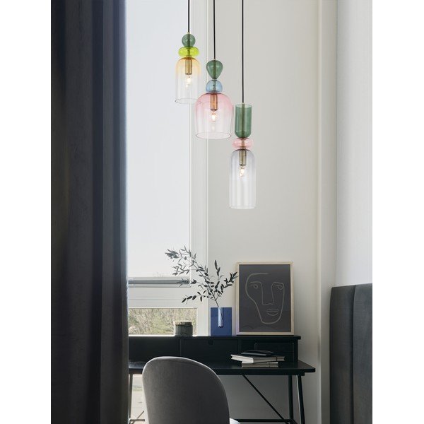 Steklena viseča svetilka v zlati barvi ø 42 cm Murano – Nova Luce-image-4