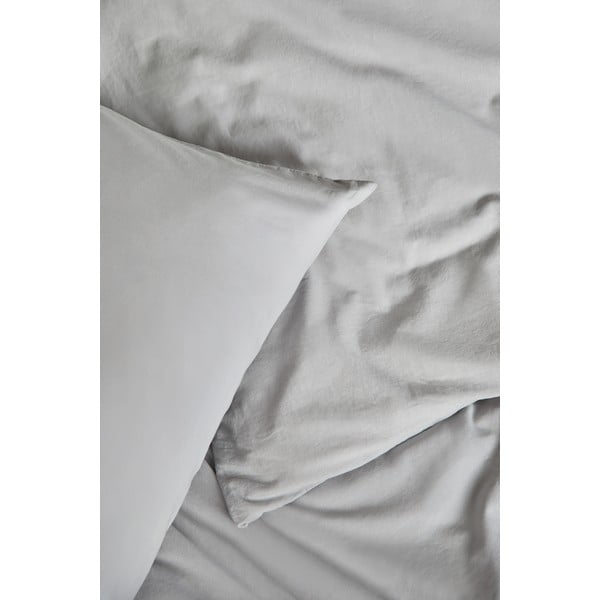 Svetlo siva bombažna posteljnina za zakonsko posteljo Bonami Selection, 200 x 200 cm-image-1