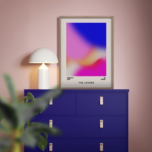 Tiskana slika z okvirjem 50x70 cm Love Flow – Styler-image-1