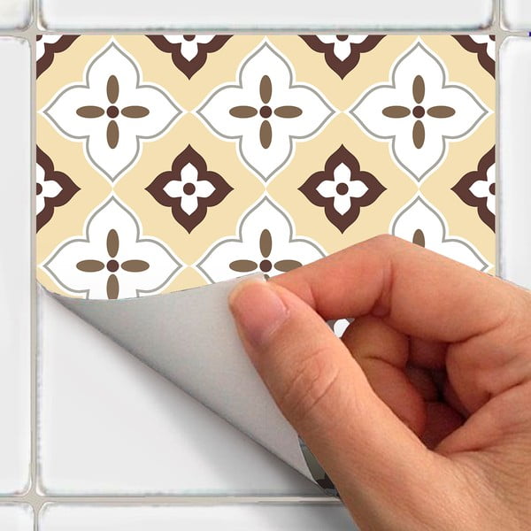 Komplet 24 stenskih nalepk Ambiance Kenjito, 15 x 15 cm-image-2