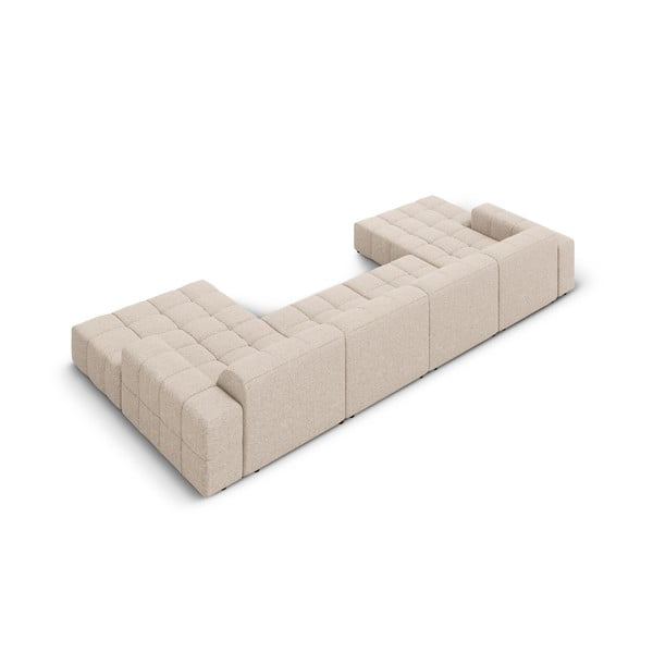 Bež kotna sedežna garnitura (v obliki črke "U") Chicago – Cosmopolitan Design-image-4