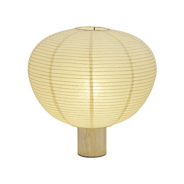 Bela/v naravni barvi namizna svetilka s papirnatim senčilom (višina 45 cm) Kami – Blomus-image-3