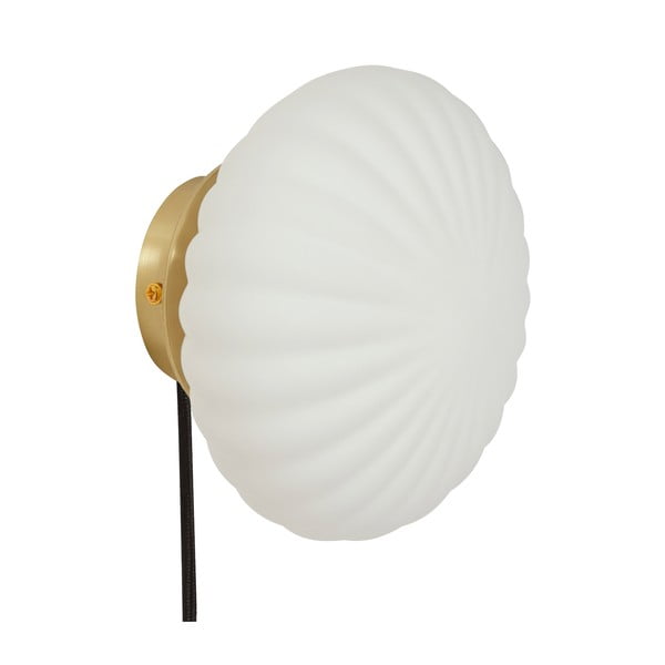 Bela stenska svetilka Kumu – Hübsch-image-2