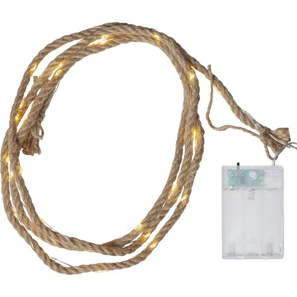 Rjava LED svetlobna veriga Star Trading Jutta, 40 luči, dolžina 200 cm