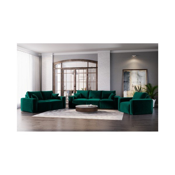Temno zelen kavč Cosmopolitan Design Florida, 180 cm-image-4