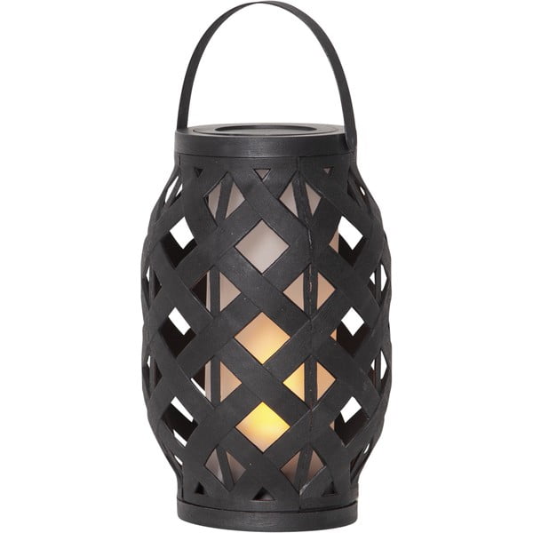 Črna lanterna Star Trading Flame Lantern, 15 x 23 cm