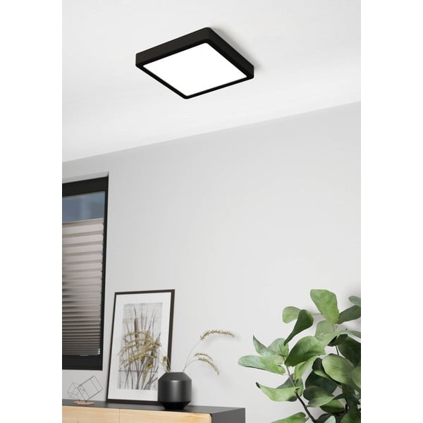 Črna LED stropna svetilka 21x21 cm FUEVA 5 – EGLO-image-3