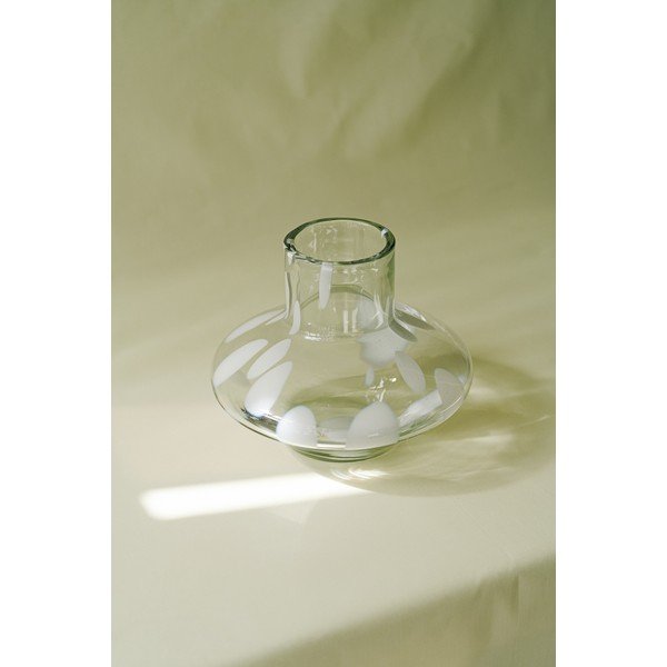 Steklena ročno izdelana vaza (višina 28 cm) Glom – noo.ma-image-1