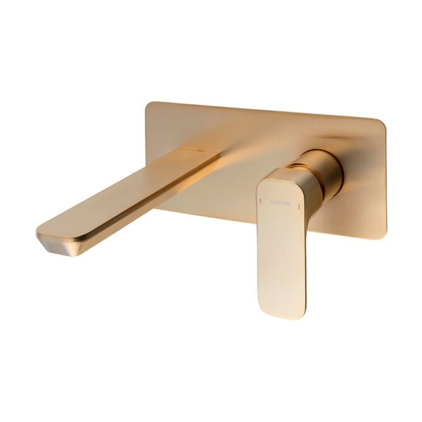 Vgrajena armatura za umivalnik v zlati barvi (1 izhod) Spy – Sapho