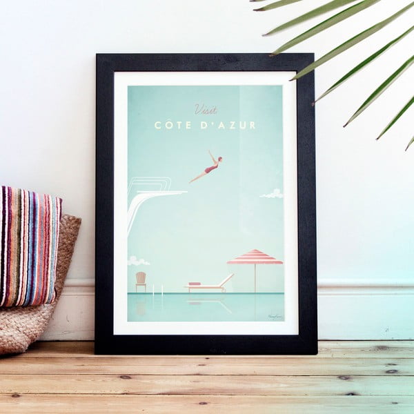 Plakat Travelposter Côte d'Azur, 50 x 70 cm-image-1