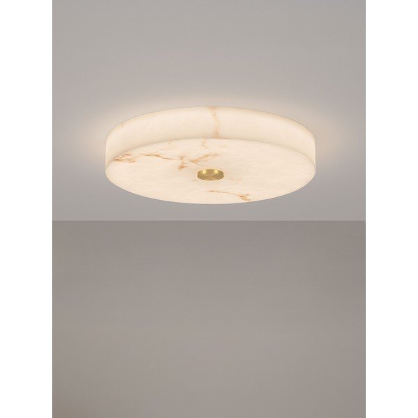Kremno bela/medeninasta LED zatemnitvena stropna svetilka v kamnitem dekorju Serita – Nova Luce-image-4