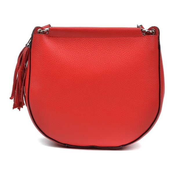 Rdeča usnjena torbica Anna Luchini Narhullo