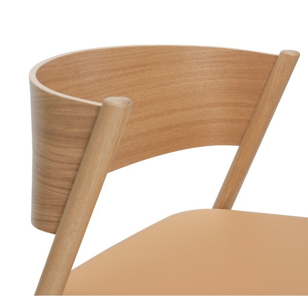 Svetlo rjav fotelj Oblique – Hübsch-image-4