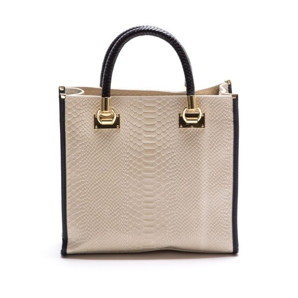 Usnjena torbica Luisa Vannini 8032 Beige-image-1