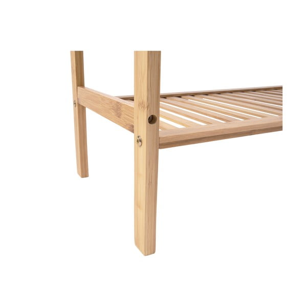 Bambusova omarica za čevlje s klopjo v naravni barvi Dure – Leitmotiv-image-2