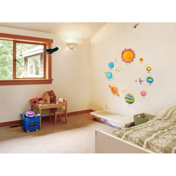 Komplet stenskih nalepk Ambiance Solar System Planets-image-4