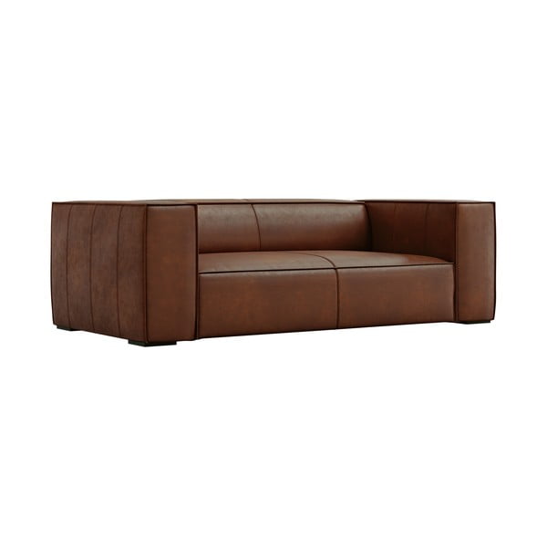 Rjava usnjena zofa v barvi konjaka 212 cm Madame - Windsor & Co Sofas-image-2