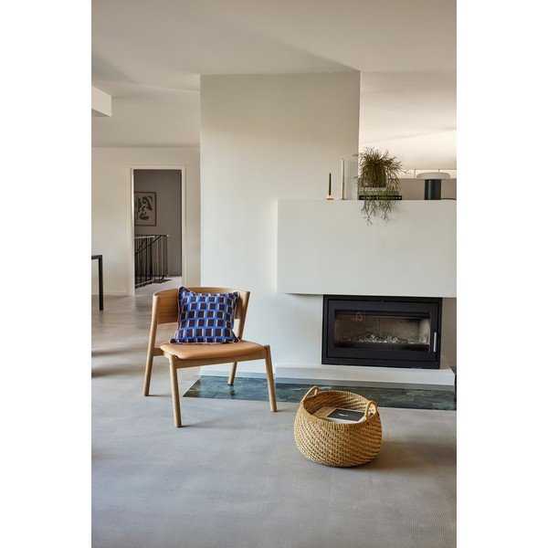 Svetlo rjav fotelj Oblique – Hübsch-image-1