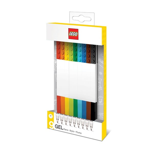 Komplet 9 gelskih pisal LEGO® Pyramid