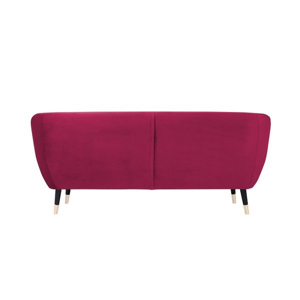 Roza kavč s črnimi nogami Mazzini Sofas Benito, 188 cm-image-4