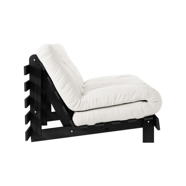 Kremno bela raztegljiva sedežna garnitura 140 cm Roots Black Night – Karup Design-image-4