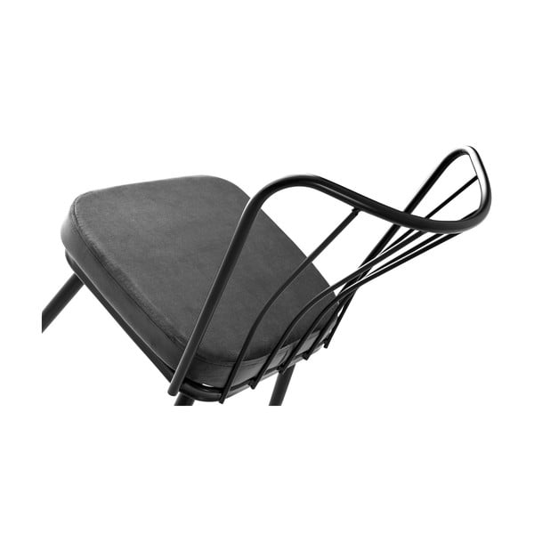 Antracitno sivi kovinski jedilni stoli v kompletu 2 ks Yildiz – Kalune Design-image-4