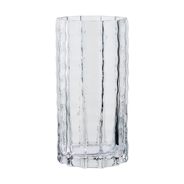 Siva steklena vaza (višina 20 cm) – House Nordic