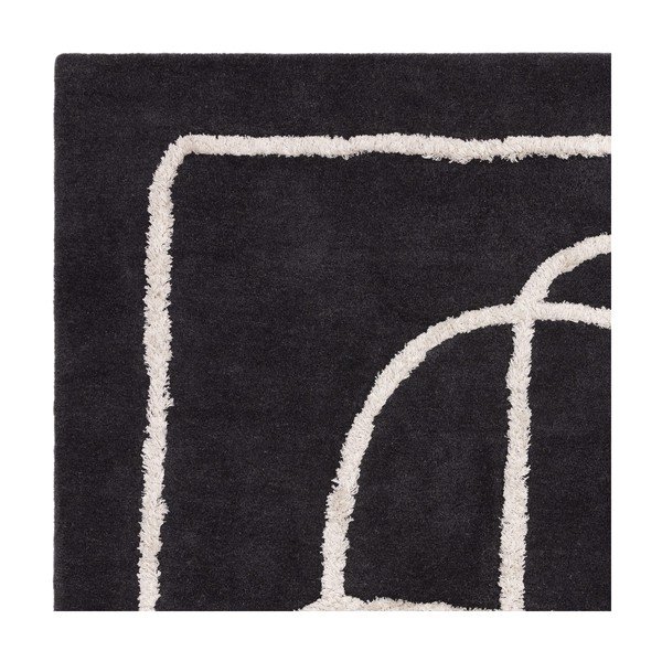 Črna ročno tkana volnena preproga 200x300 cm Matrix – Asiatic Carpets-image-2